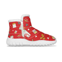 This is Cluckin Awesome! Women's Zip-up Plush Winter Boots