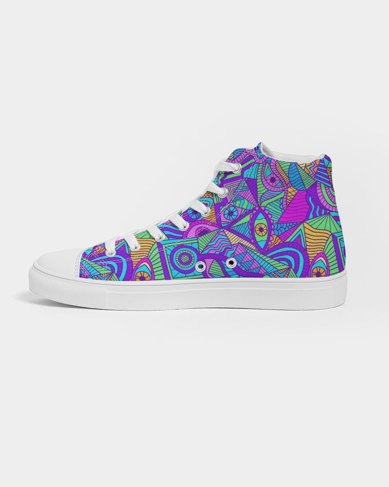 Psychedelic Eyes Women's Hightop Canvas Shoe