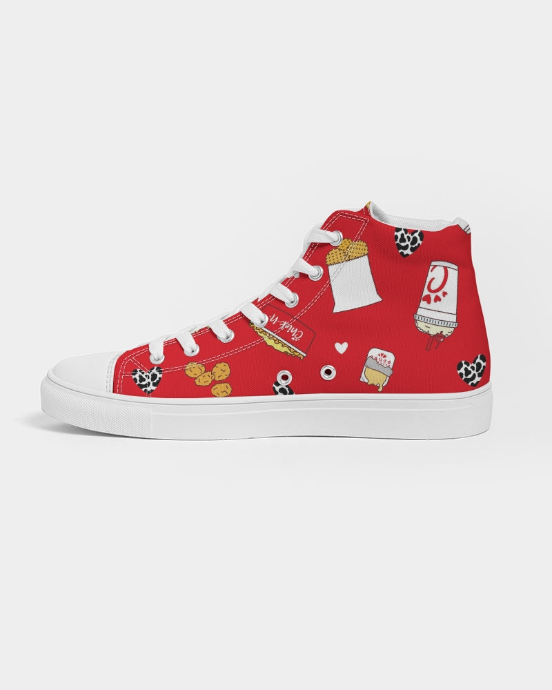 This is Cluckin Awesome! Women's Hightop Canvas Shoe