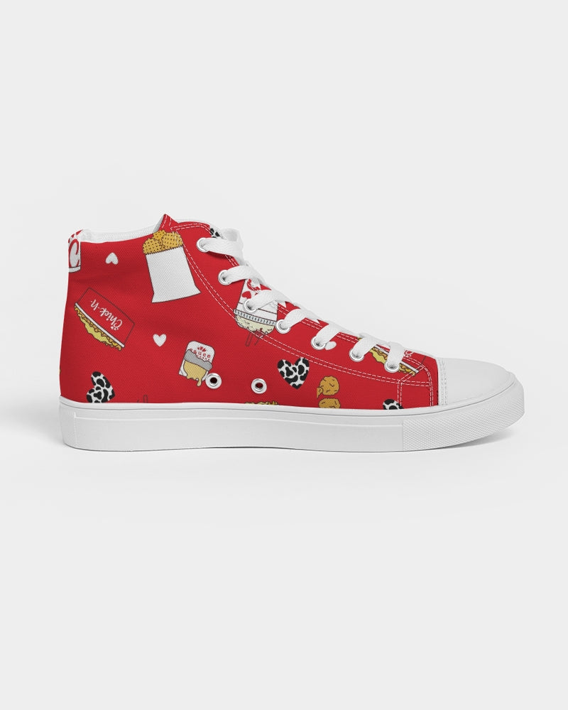 This is Cluckin Awesome! Women's Hightop Canvas Shoe