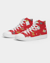 This is Cluckin Awesome! Women's Hightop Canvas Shoe