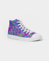 Psychedelic Eyes Women's Hightop Canvas Shoe