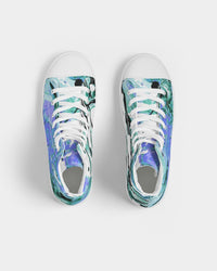 Watercolor Haze Men's Hightop Canvas Shoe