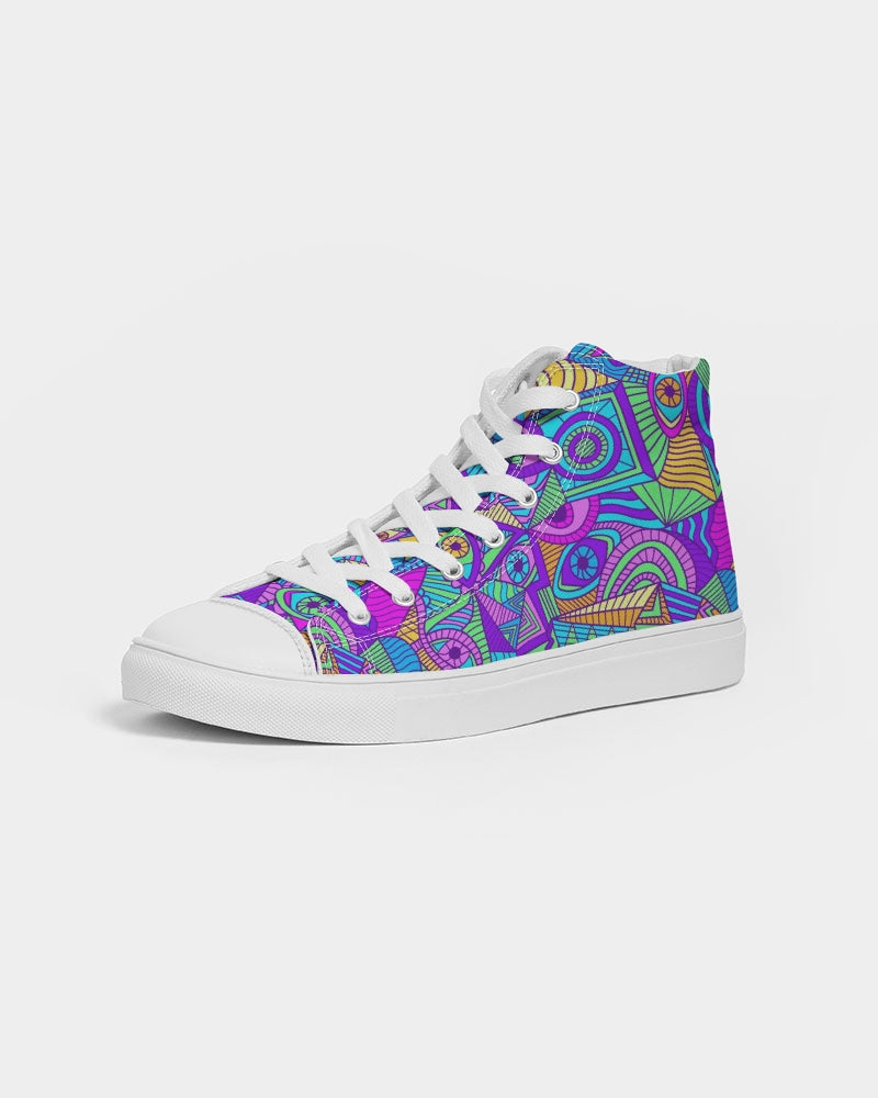 Psychedelic Eyes Women's Hightop Canvas Shoe