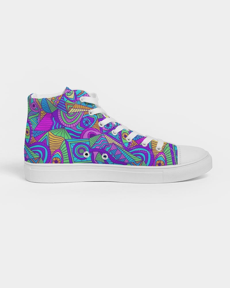 Psychedelic Eyes Women's Hightop Canvas Shoe