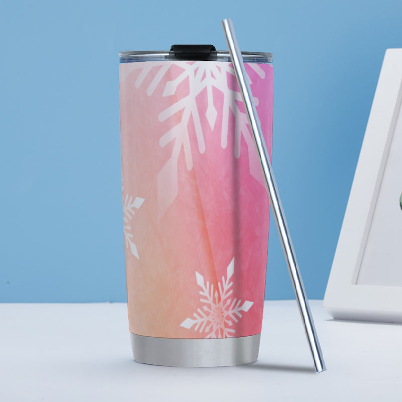 Meet Me Under the Mistletoe! Tumbler 20oz (with 2 Straws & Brush Cleaner)