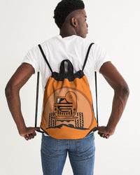 Duck Duck Orange Canvas Drawstring Bag