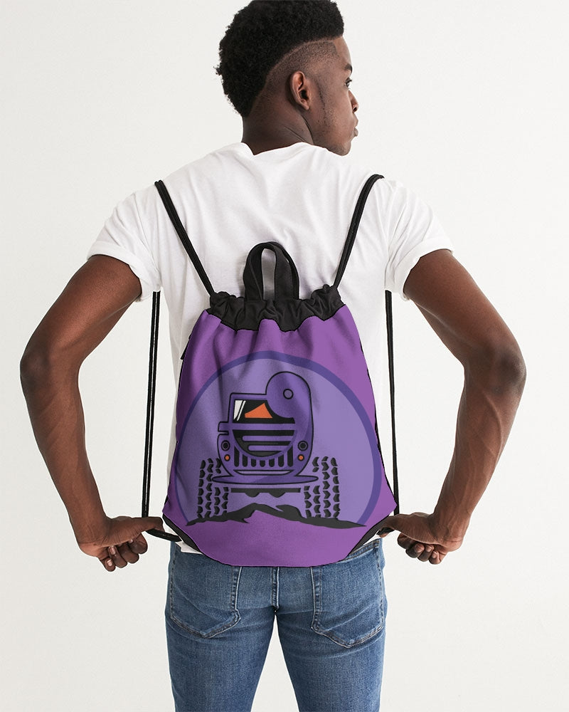 Duck Duck Grape Canvas Drawstring Bag