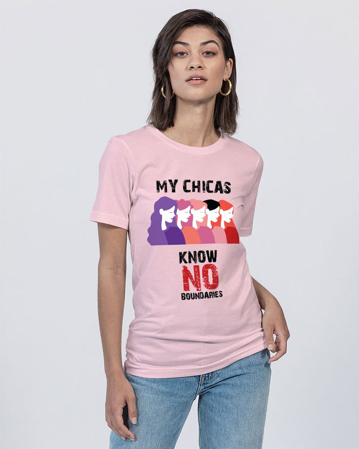 My Chicas Know No Boundaries Unisex Jersey Tee | Bella + Canvas