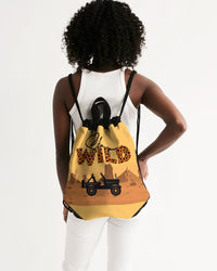 Stay Wild Offroad Desert Canvas Drawstring Bag