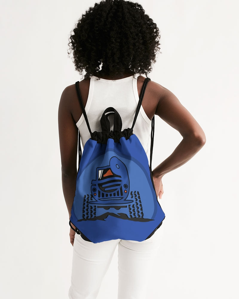 Duck Duck Ultra Blue Canvas Drawstring Bag