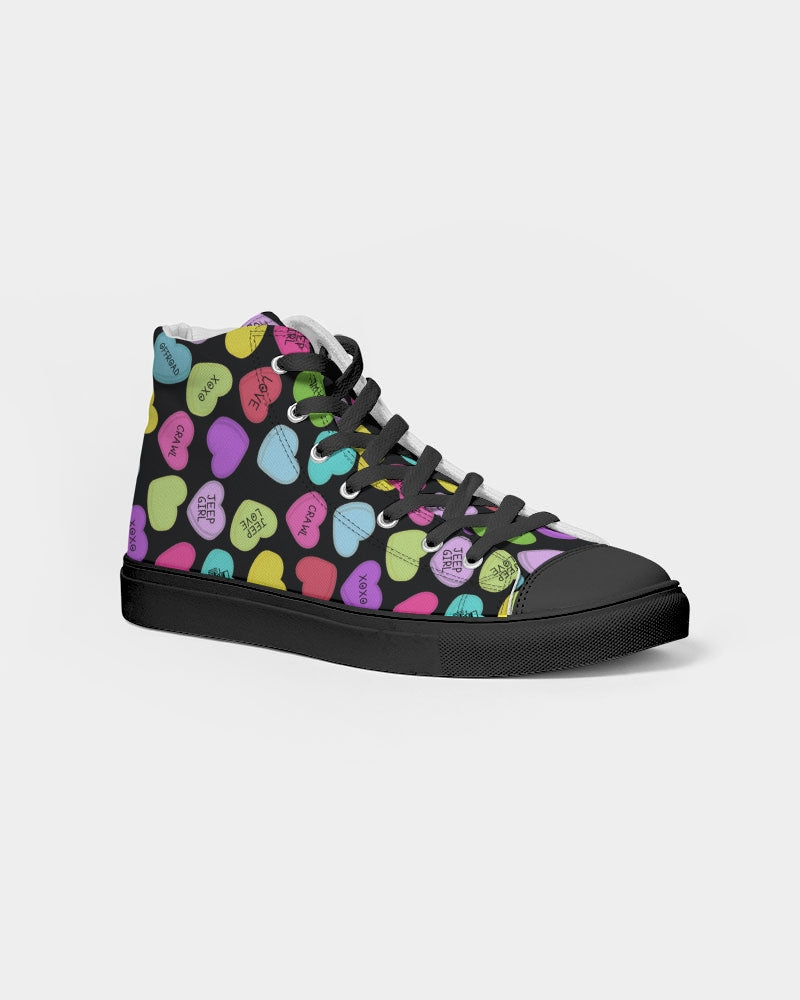 4x4 Heart Crusher Women's Hightop Canvas Shoe - Black