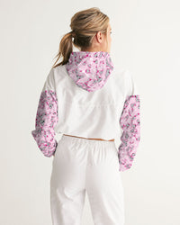 CHICALICAS Cotton Candy Camo Women's Cropped Windbreaker