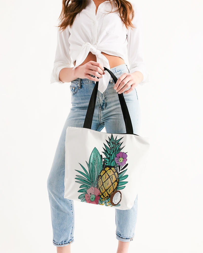 Island Time! Canvas Zip Tote