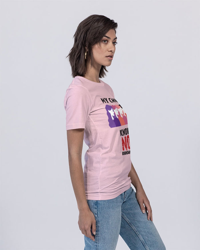 My Chicas Know No Boundaries Unisex Jersey Tee | Bella + Canvas