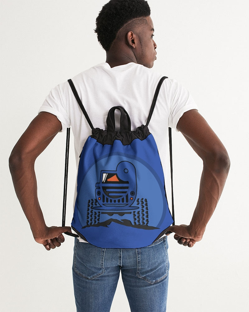 Duck Duck Ultra Blue Canvas Drawstring Bag