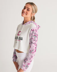 CHICALICAS Cotton Candy Camo Women's Cropped Hoodie