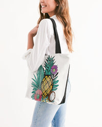 Island Time! Canvas Zip Tote