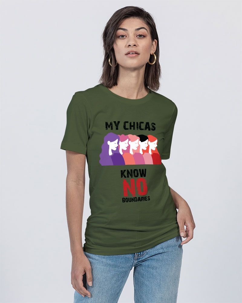 My Chicas Know No Boundaries Unisex Jersey Tee | Bella + Canvas