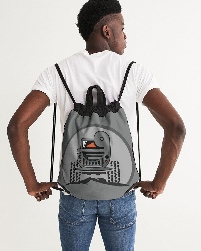 Duck Duck Gray Canvas Drawstring Bag