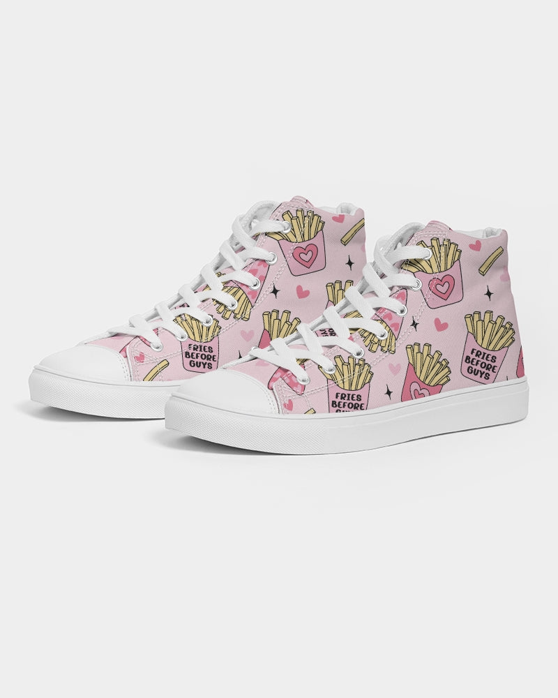 Fries Before Guys Women's Hightop Canvas Shoe