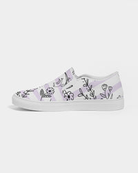 Hey Little Birdie Mauve Stripe Women's Slip-On Canvas Shoe