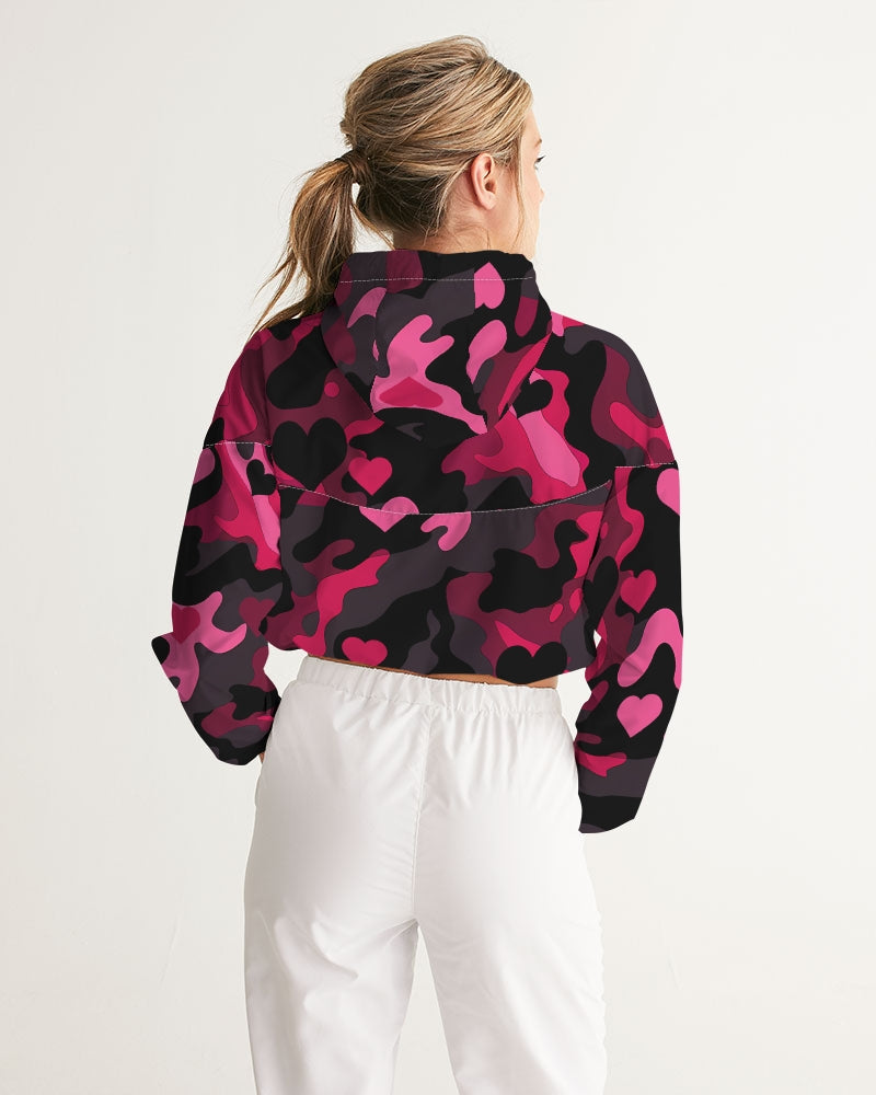 Secret Love Women's Cropped Windbreaker