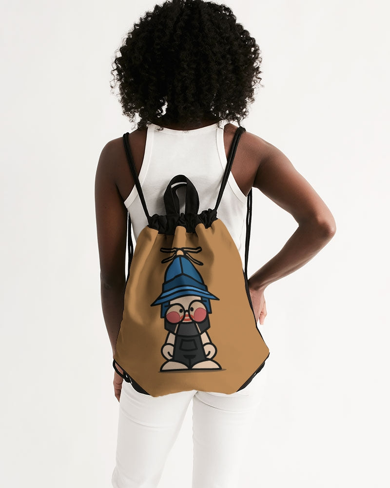 Mr. Puddles Canvas Drawstring Bag