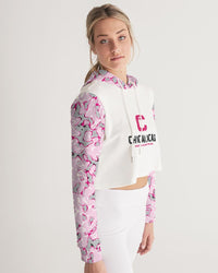 CHICALICAS Cotton Candy Camo Women's Cropped Hoodie