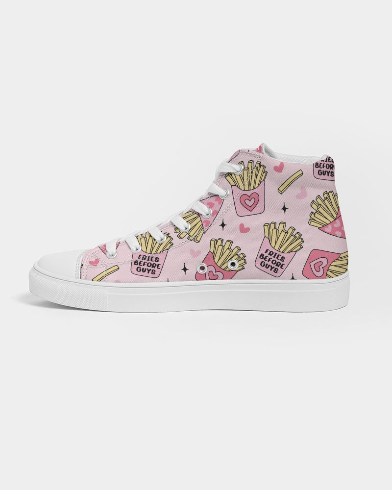 Fries Before Guys Women's Hightop Canvas Shoe