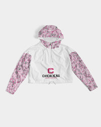 CHICALICAS Cotton Candy Camo Women's Cropped Windbreaker