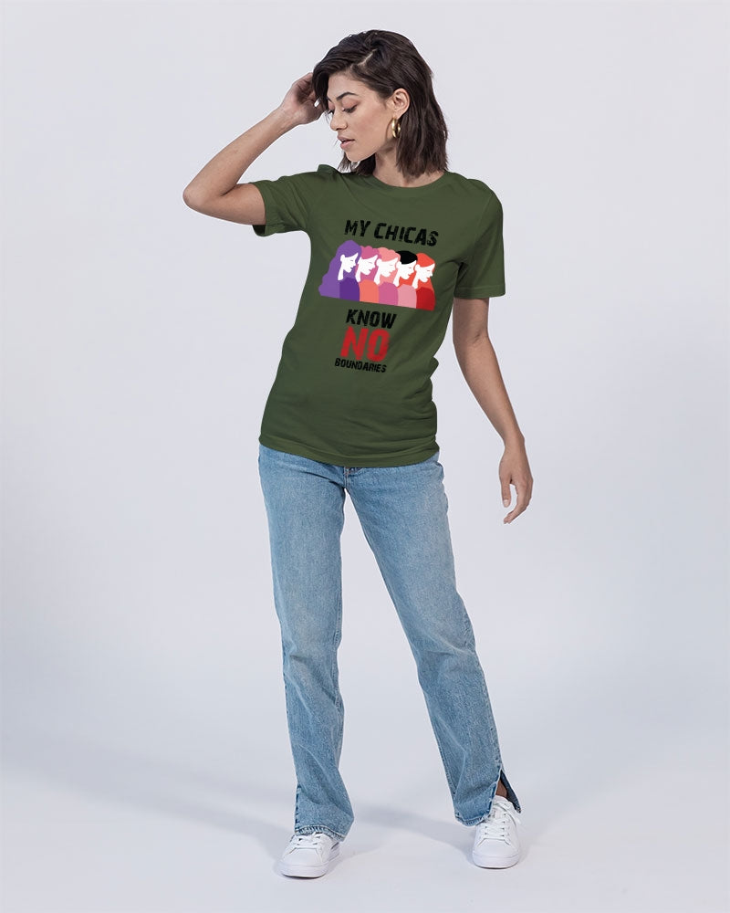 My Chicas Know No Boundaries Unisex Jersey Tee | Bella + Canvas