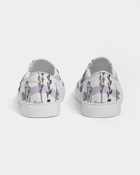 Hey Little Birdie Mauve Stripe Women's Slip-On Canvas Shoe