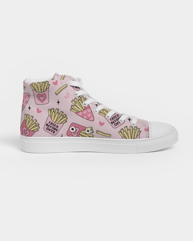 Fries Before Guys Women's Hightop Canvas Shoe