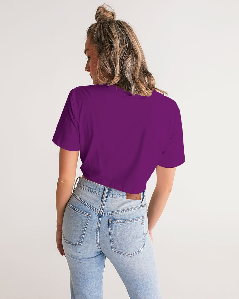 Bubble Love Women's Twist-Front Cropped Tee