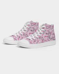 Cotton Candy Camo Women's Hightop Canvas Shoe