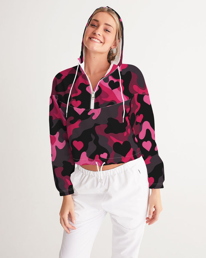 Secret Love Women's Cropped Windbreaker