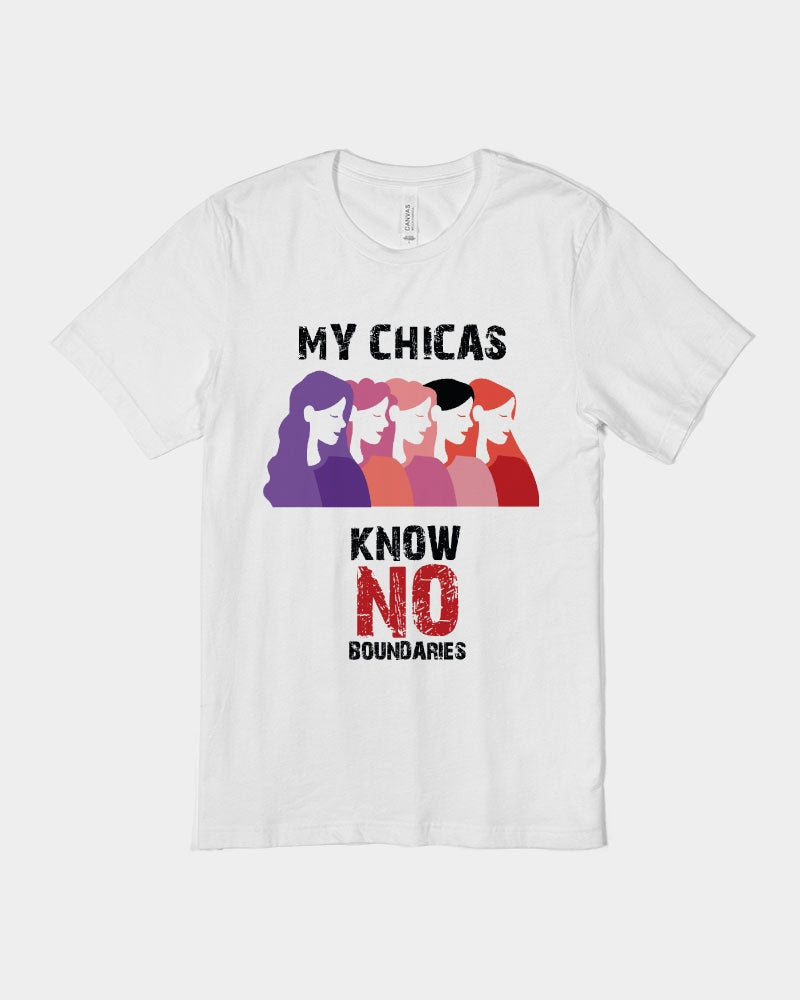 My Chicas Know No Boundaries Unisex Jersey Tee | Bella + Canvas