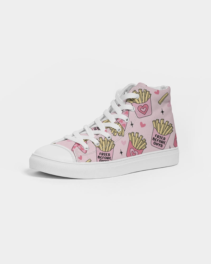 Fries Before Guys Women's Hightop Canvas Shoe