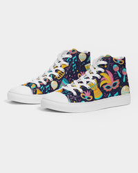 Mardi Gras Madness Women's Hightop Canvas Shoe