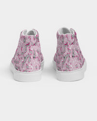 Cotton Candy Camo Women's Hightop Canvas Shoe