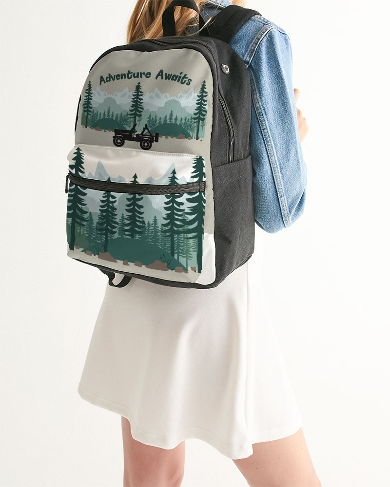 Offroad Adventure Awaits Small Canvas Backpack