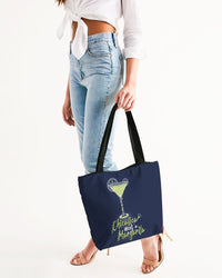 CHICALICA Needs a Margarita! Canvas Zip Tote