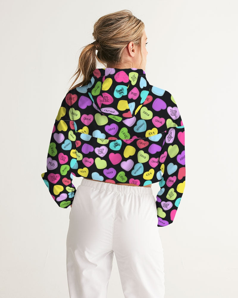 4x4 Heart Crusher Women's Cropped Windbreaker