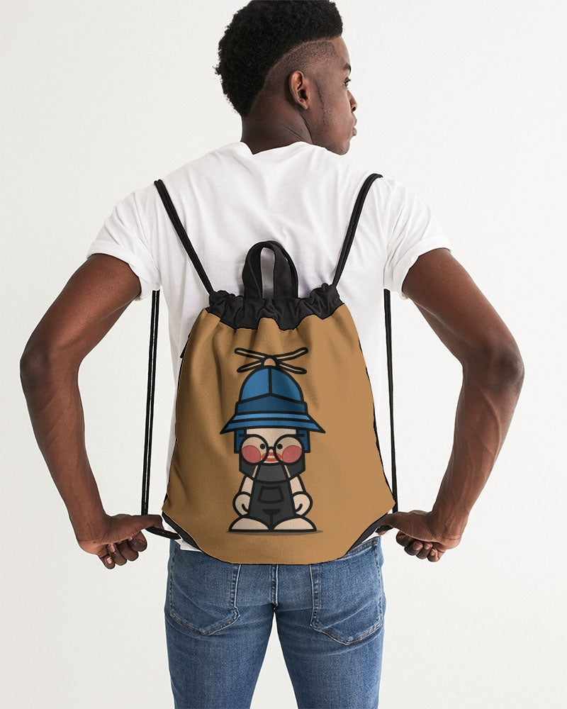 Mr. Puddles Canvas Drawstring Bag