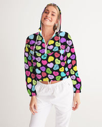 4x4 Heart Crusher Women's Cropped Windbreaker