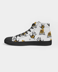 Ducking Chaos Women's Hightop Canvas Shoe - Black