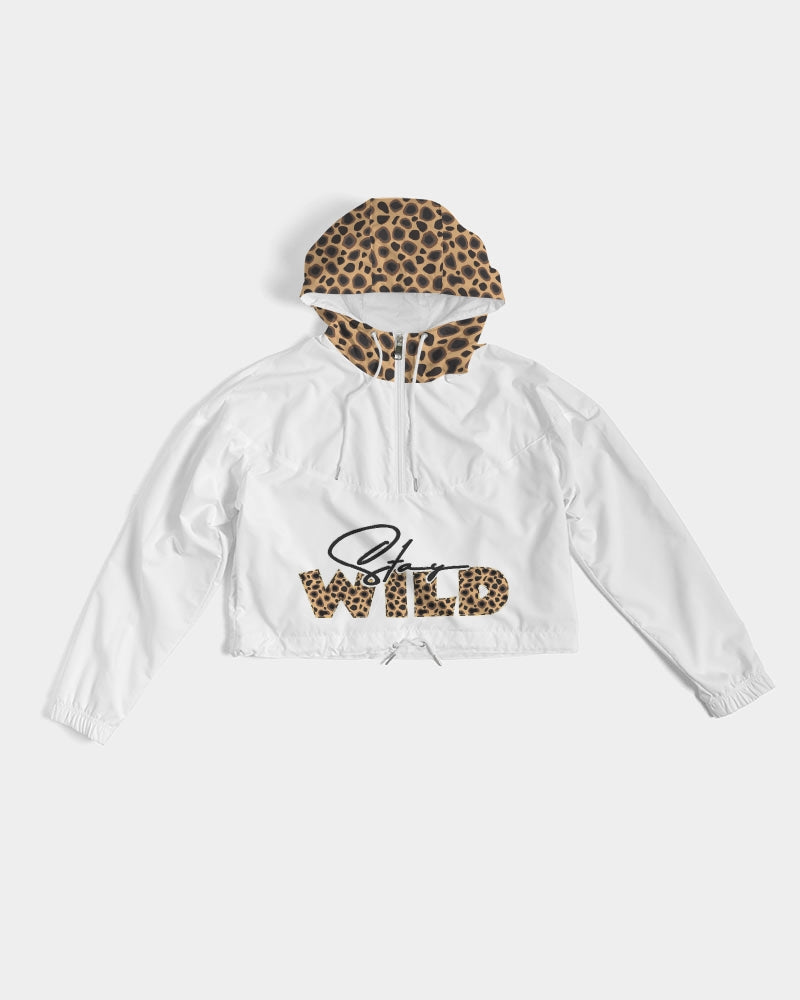 Stay Wild Child Women's Cropped Windbreaker