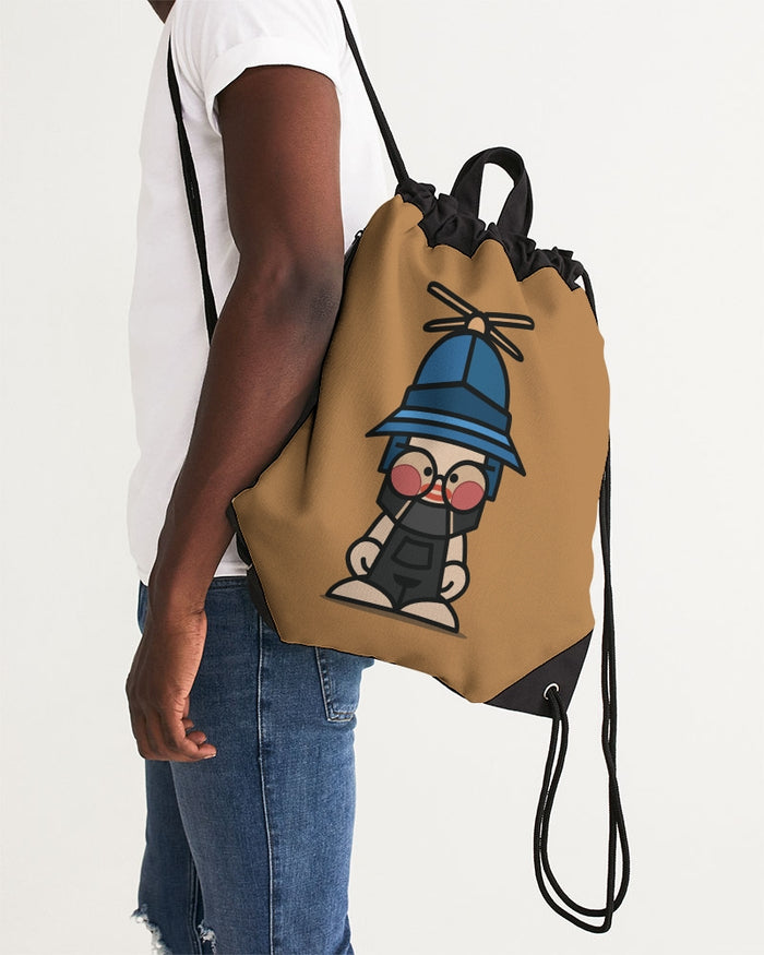 Mr. Puddles Canvas Drawstring Bag