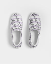 Hey Little Birdie Mauve Stripe Women's Slip-On Canvas Shoe